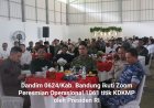 Dandim 0624/Kab. Bandung ikuti Zoom Peresmian Operasional 1061 titik KDKMP oleh Presiden RI